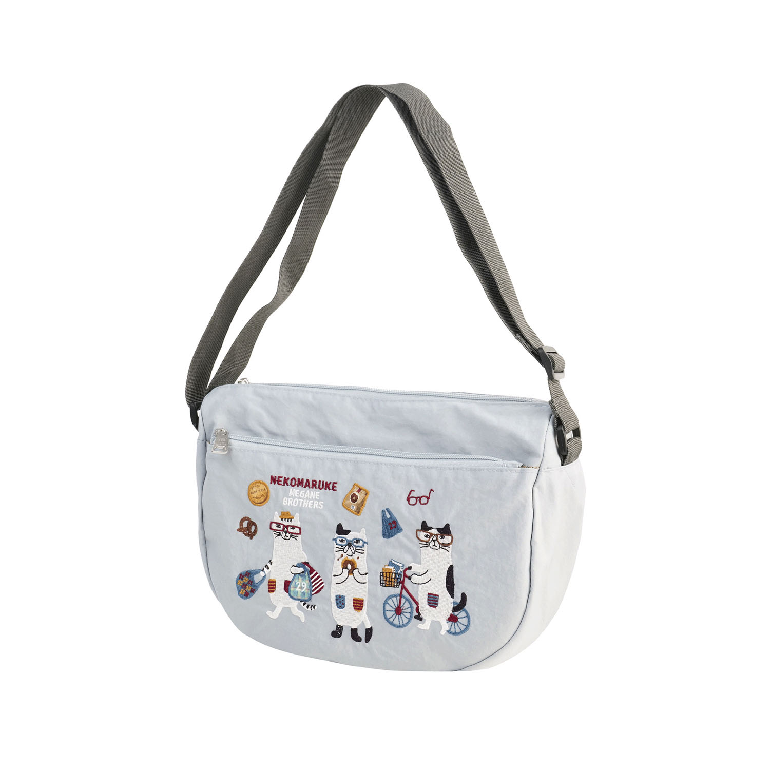 ショルダーバッグ ネコまるけ柄 - 画像1