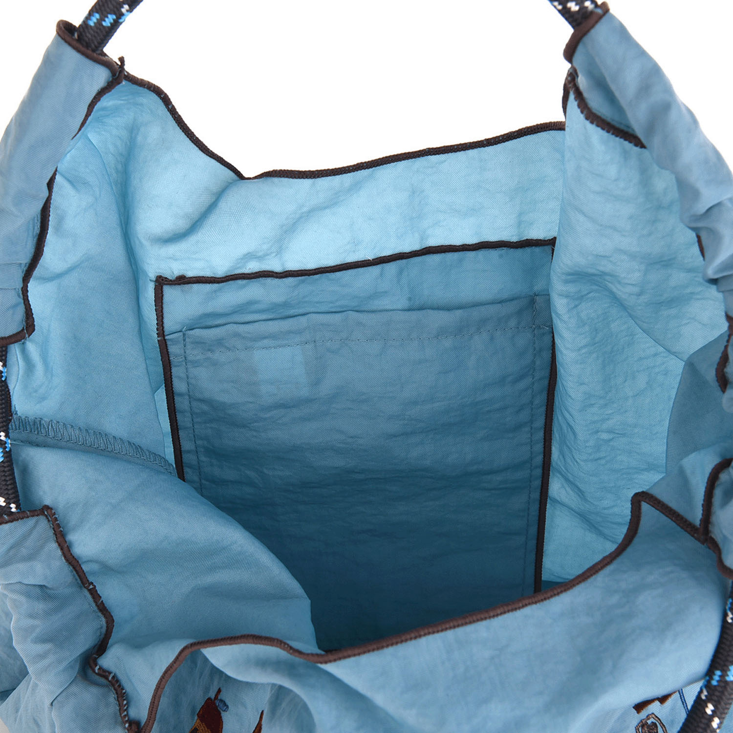 撥水加工刺繍ワッシャーバッグ M ネコまるけ柄 - 画像17