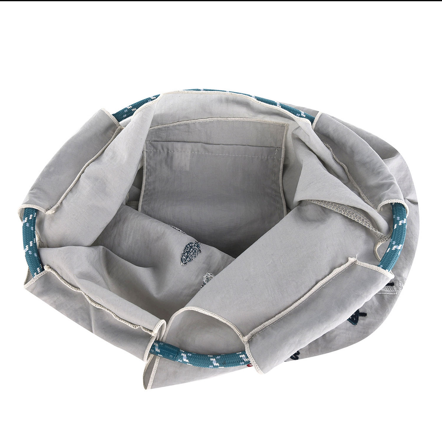 撥水加工刺繍ワッシャーバッグ M マチルダさん柄 - 画像9