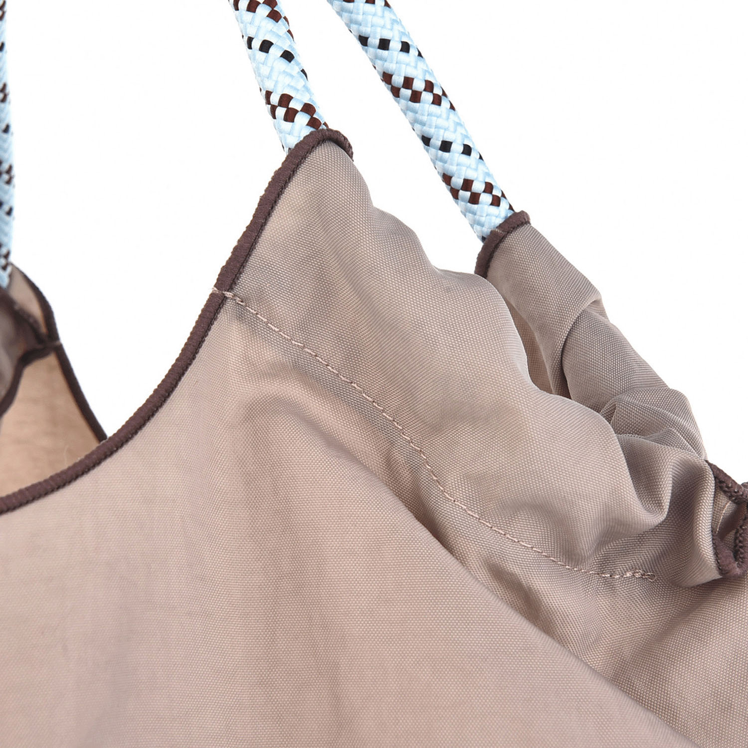 撥水加工刺繍ワッシャーバッグ M なごなごさん柄 - 画像7