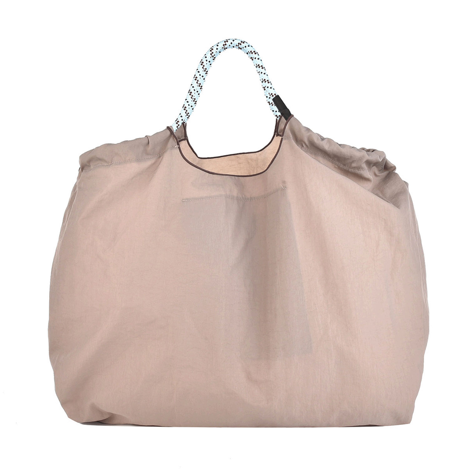 撥水加工刺繍ワッシャーバッグ L なごなごさん柄 - 画像4