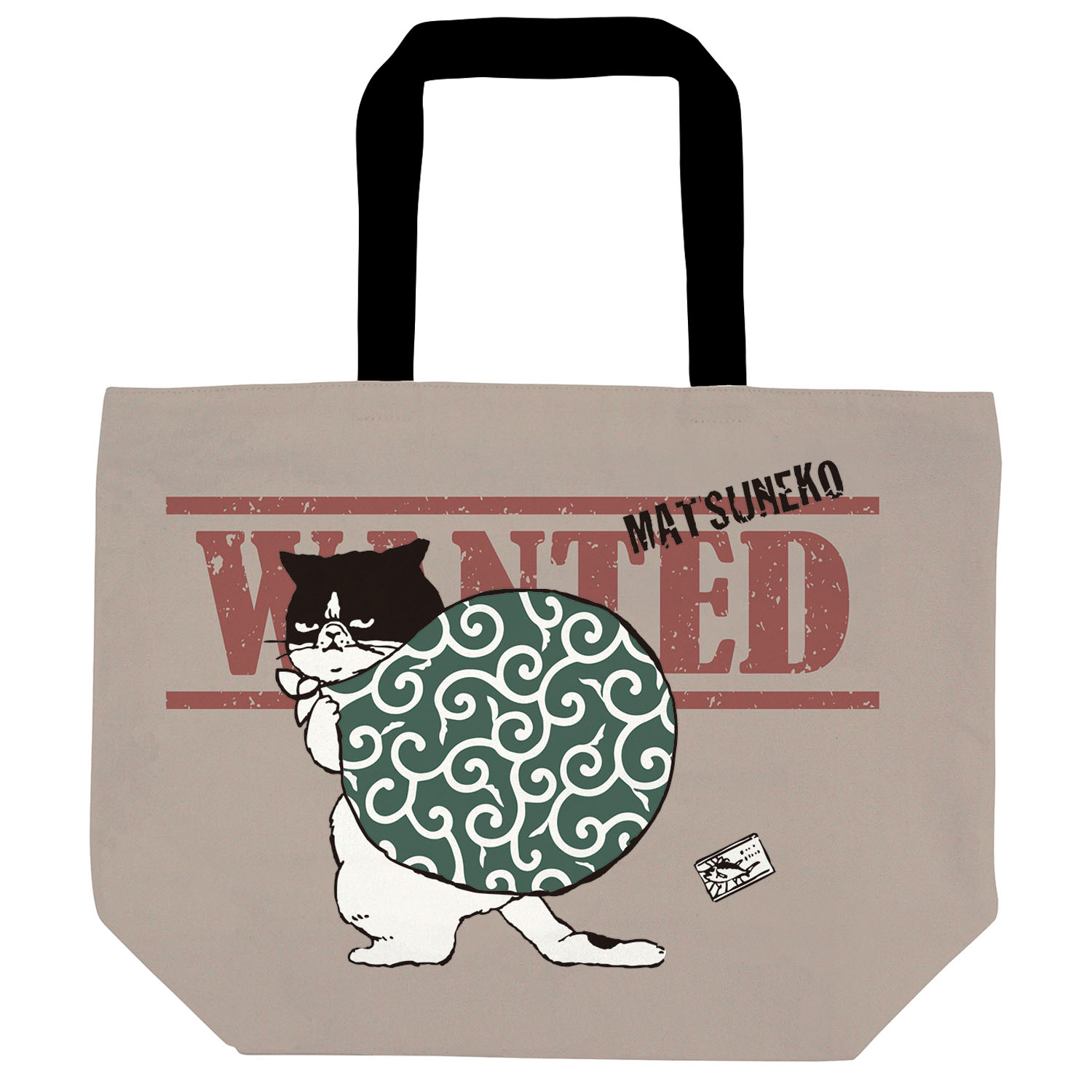 横型トートバッグ マツネコドロボー - 画像1