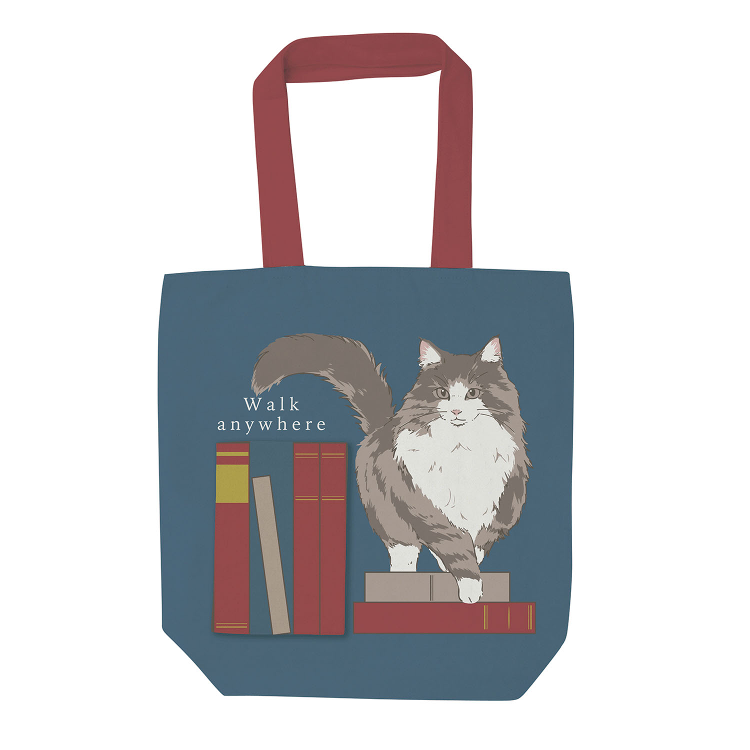 前ポケット付きトートバッグ ソラライブラリー - 画像1