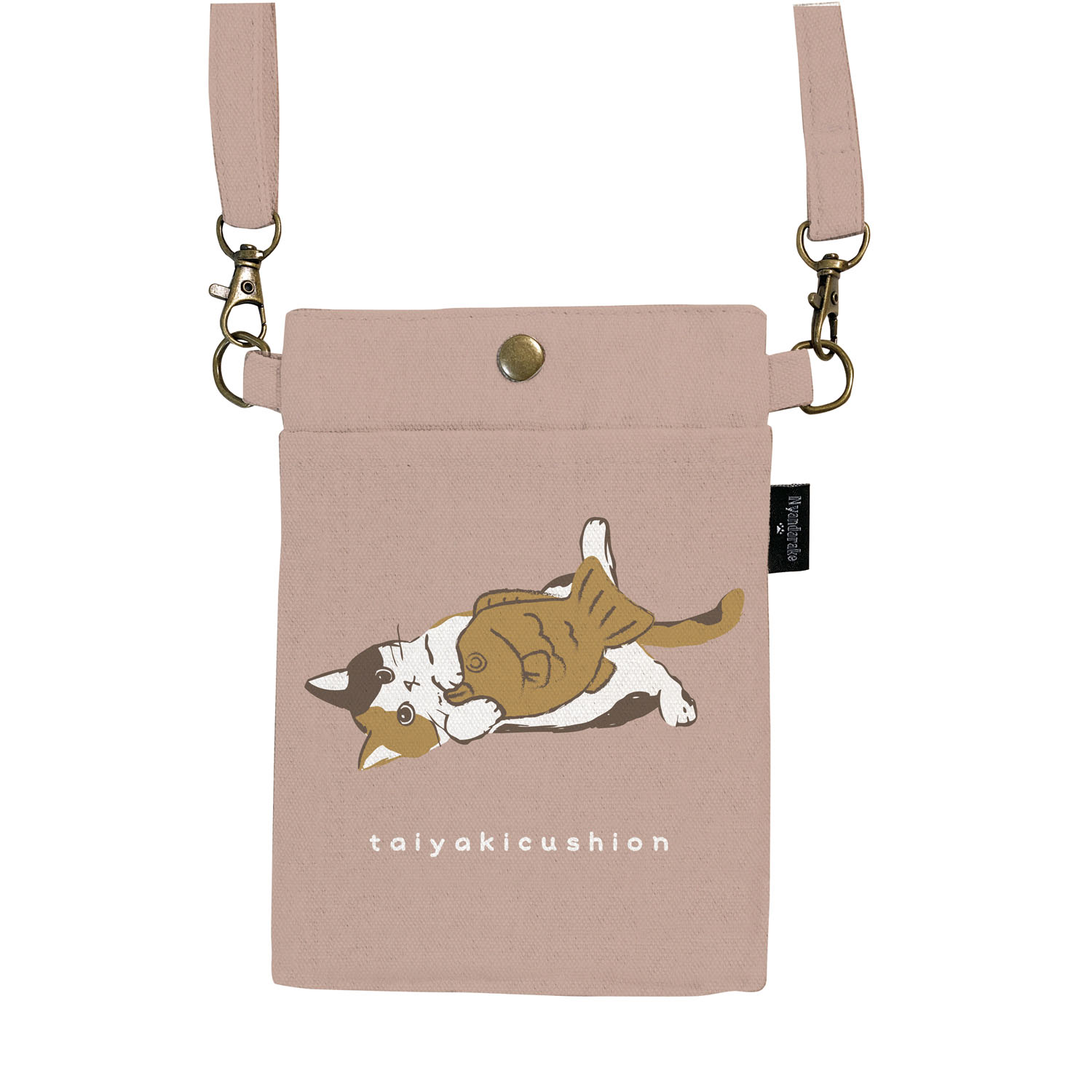 スマホポシェット くるみとたいやき - 画像1