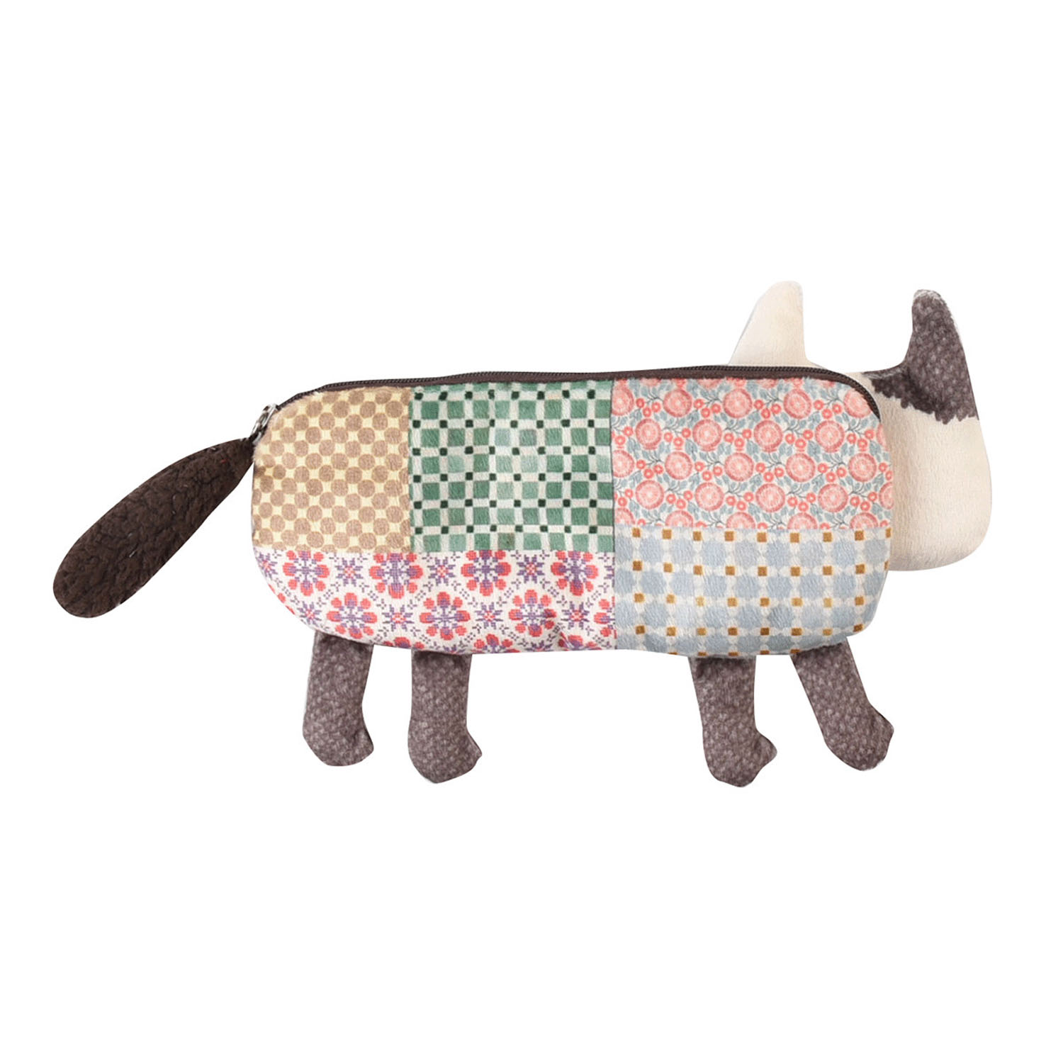 ごきげんようマチルダさん ダイカットポーチ ブラウン系 - 画像3