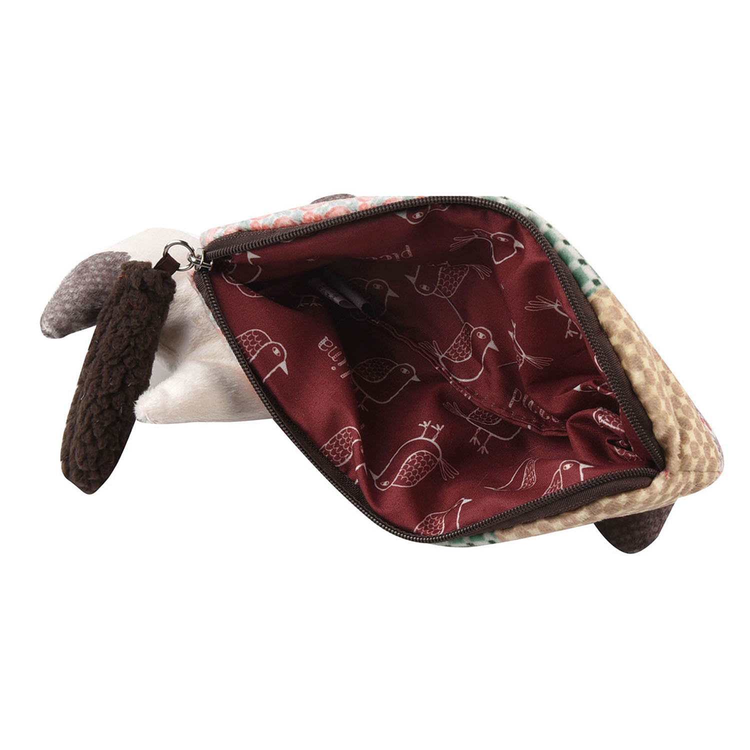 ごきげんようマチルダさん ダイカットポーチ ブラウン系 - 画像4