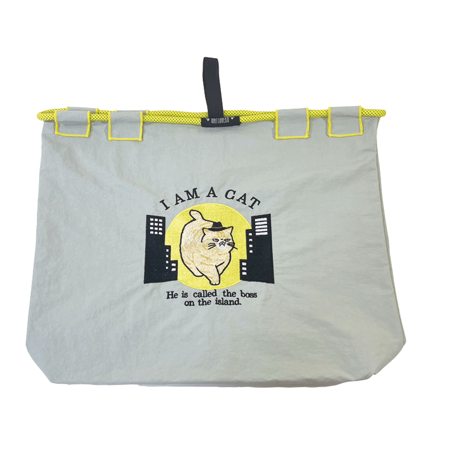 刺繍バッグM ボスネコ - 画像1