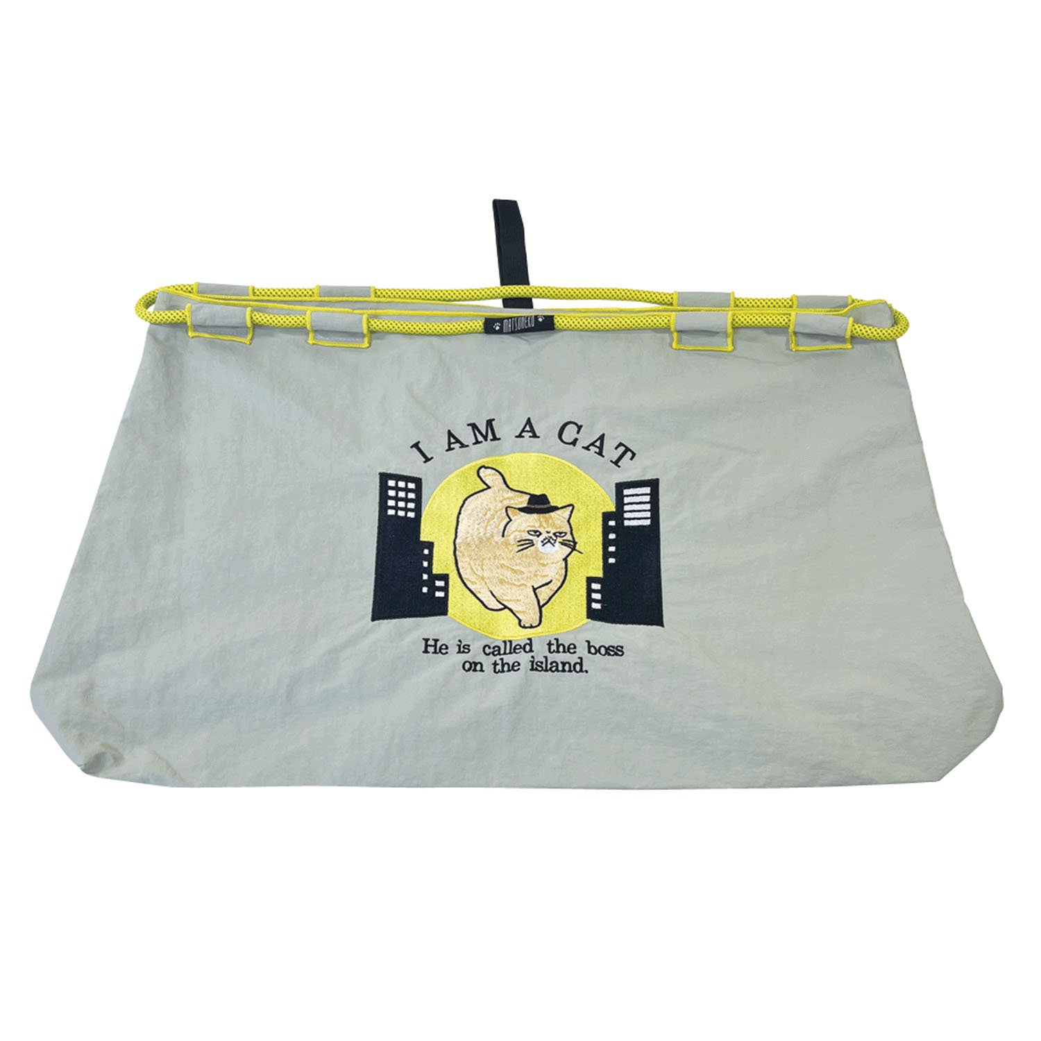 刺繍バッグL ボスネコ - 画像1