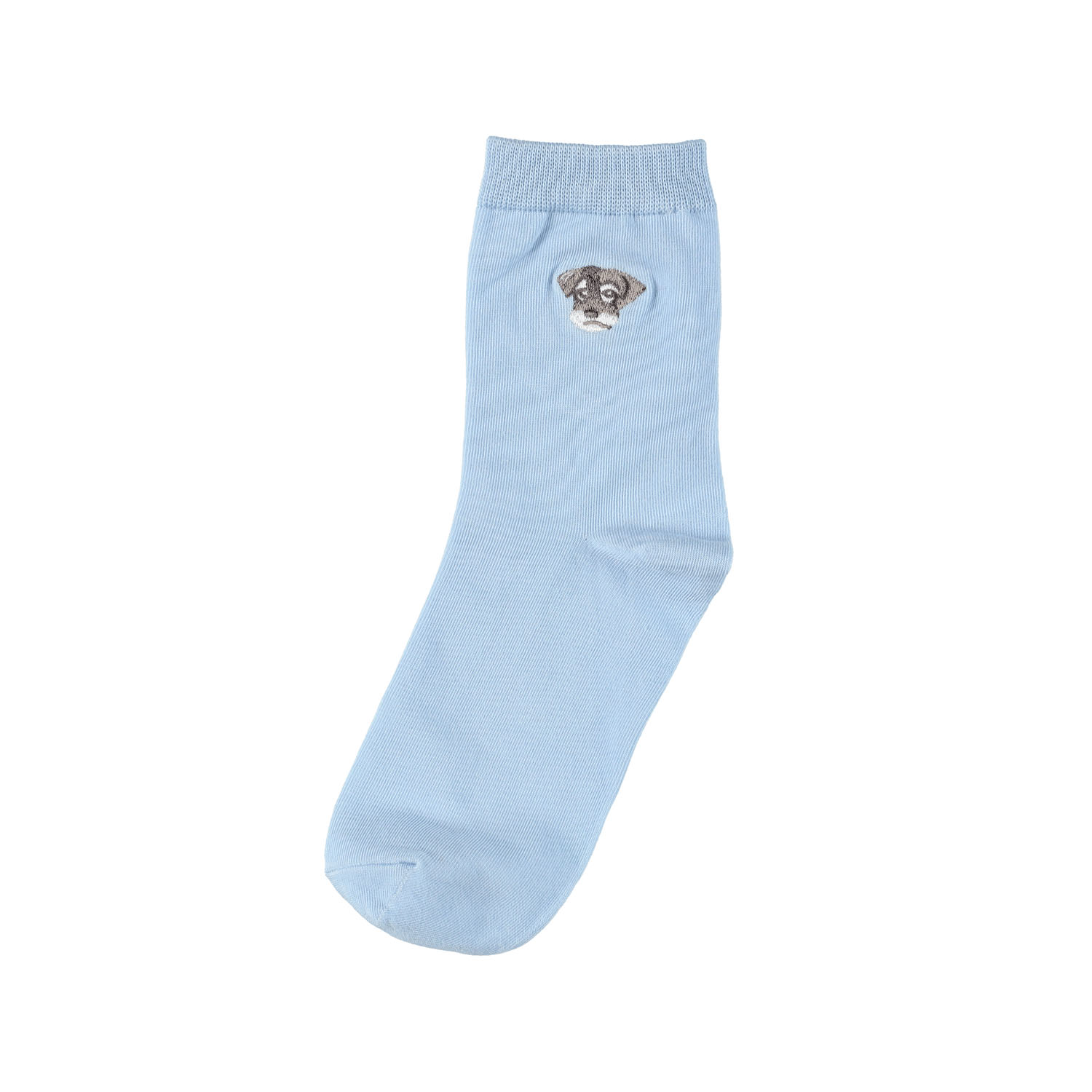 刺繍ソックス ムームーシュナ ブルー