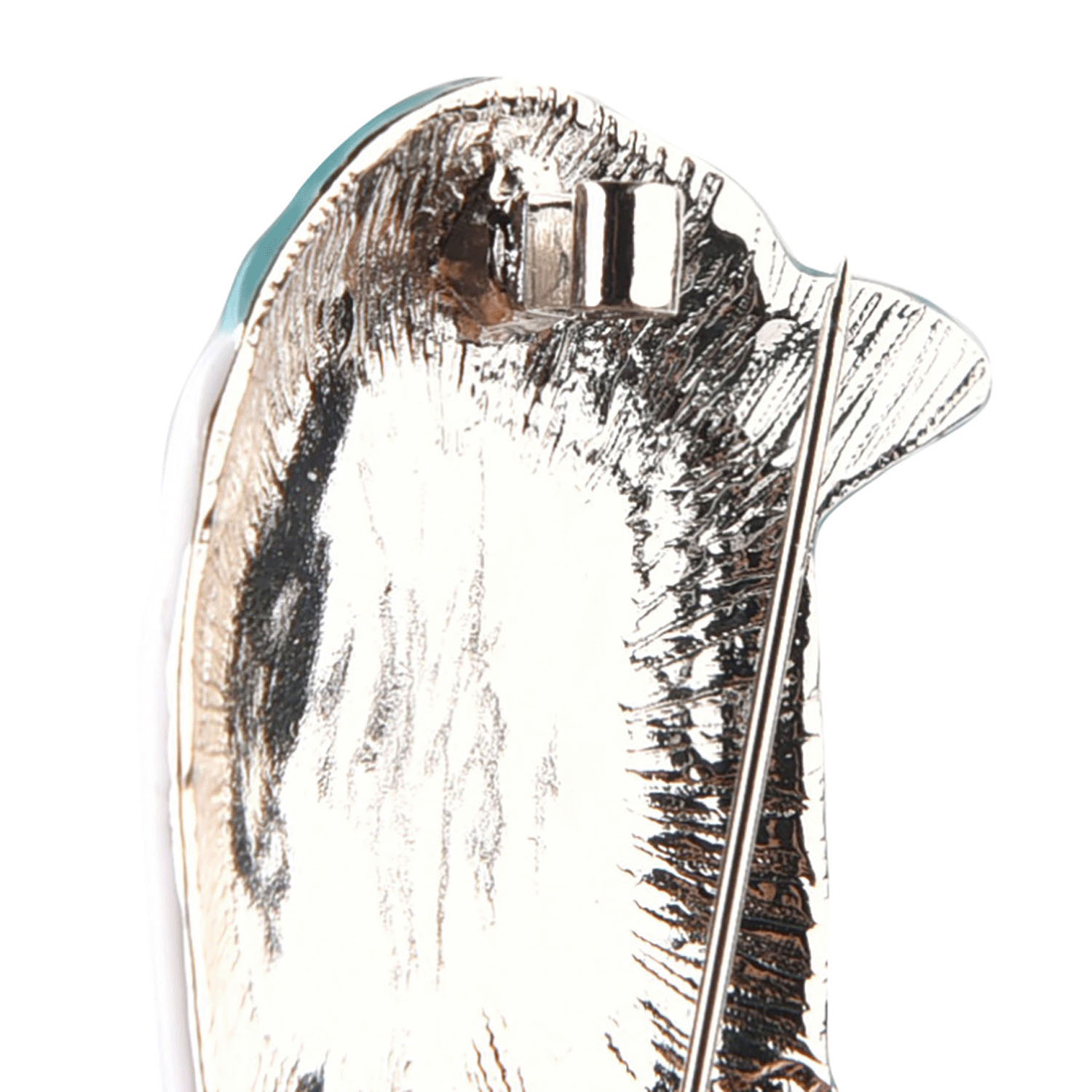 親指サイズのブローチ ミチョロ（ブルーグリーン） - 画像4