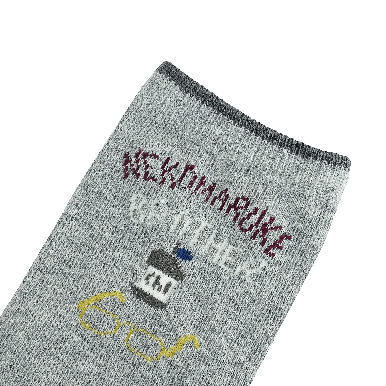 ジャガード靴下 レギュラータイプ ネコまるけ柄 - 画像6