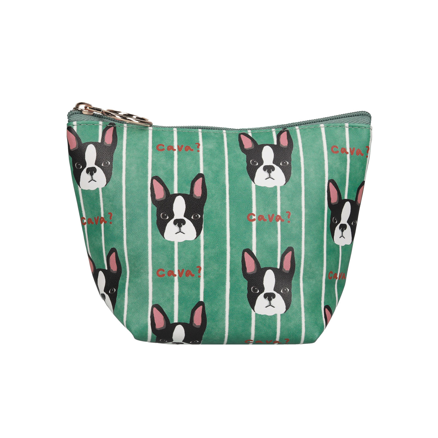 ouaf ouaf ＆ miaou marche マチ付きポーチ フレブルストライプ - 画像1