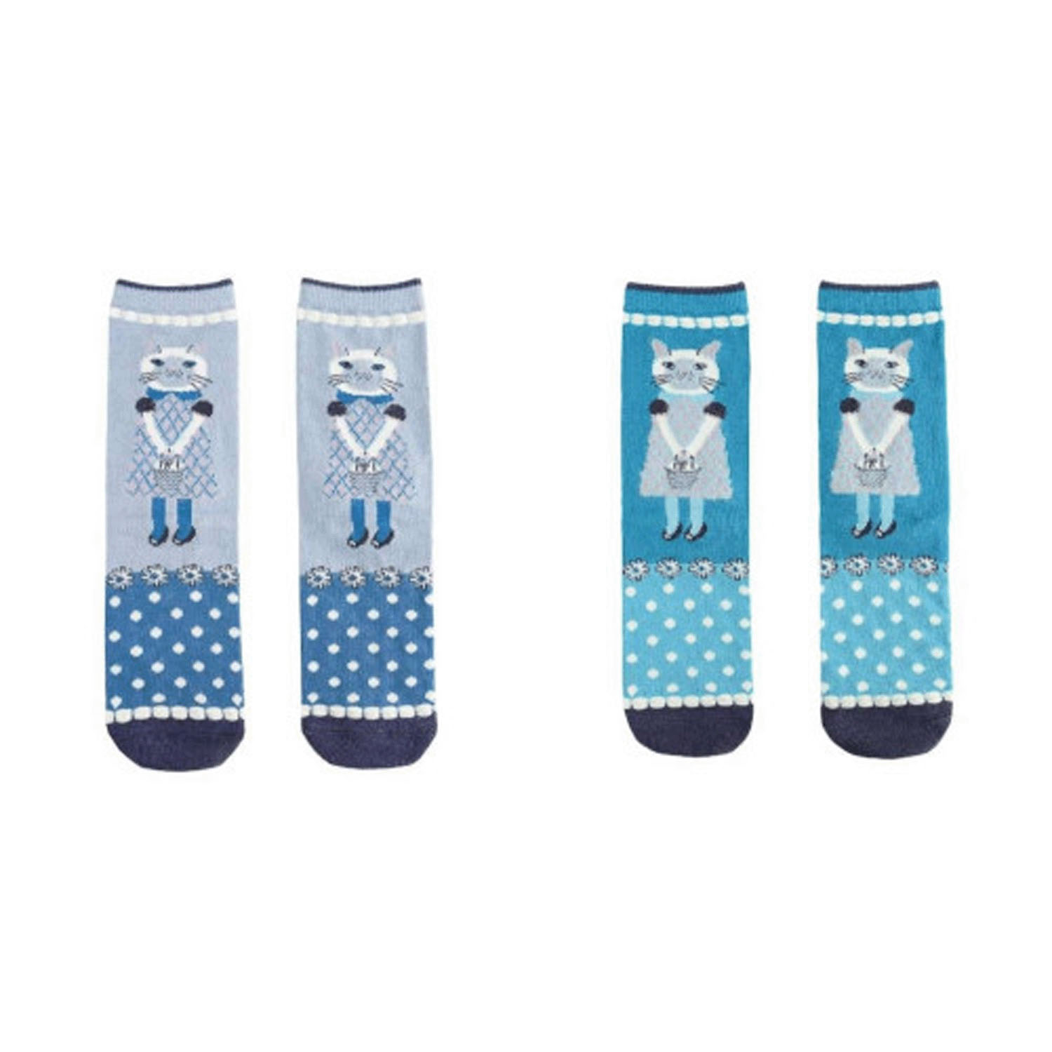 靴下 レギュラータイプ すずらんさん柄