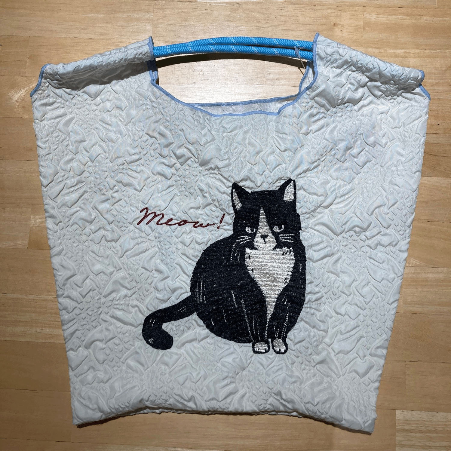 【エトワール海渡限定】ザックリこなれ感バッグ はちわれ猫 アイボリー - 画像2