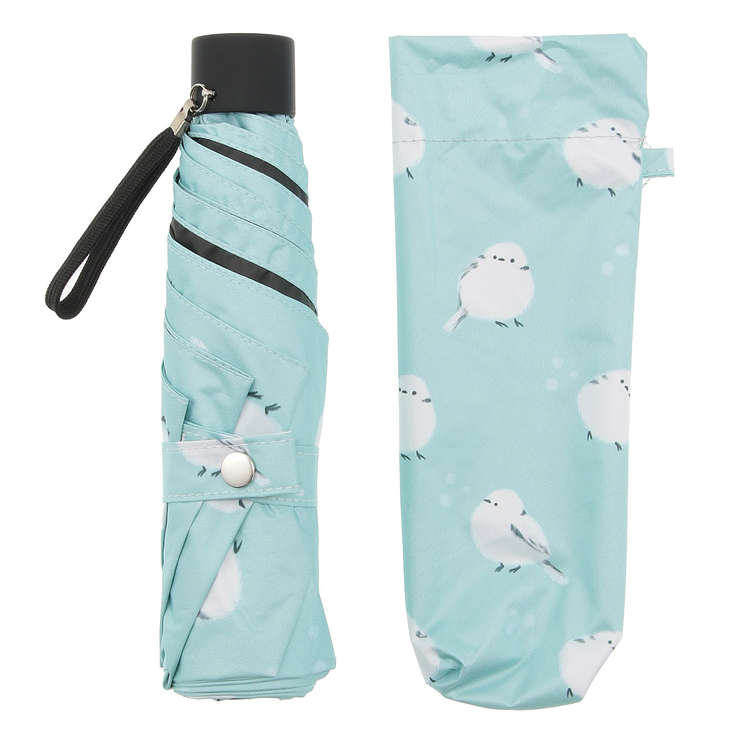 折りたたみ傘 ホワホワシマエナガ - 画像2