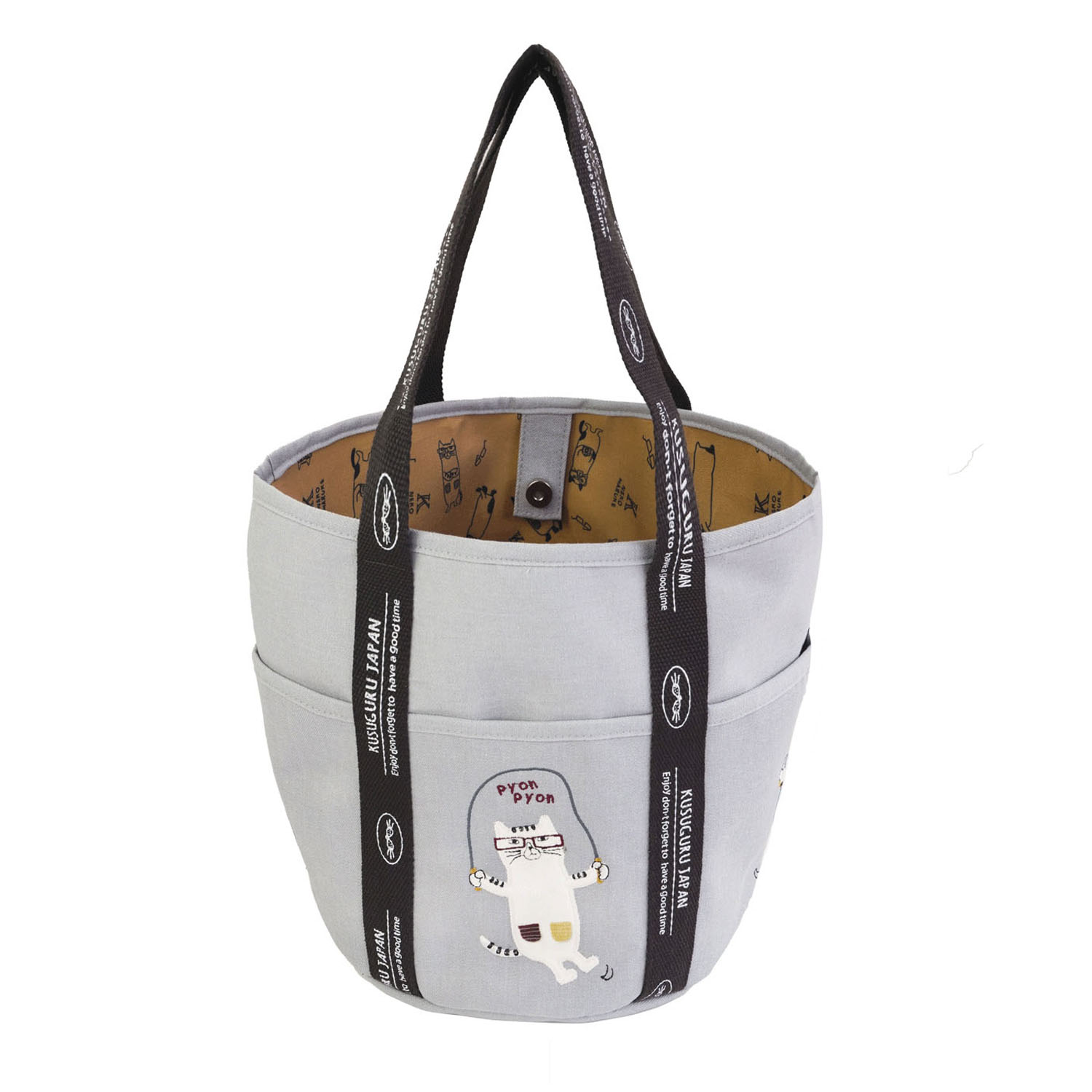 バケツバッグ ネコまるけ - 画像1