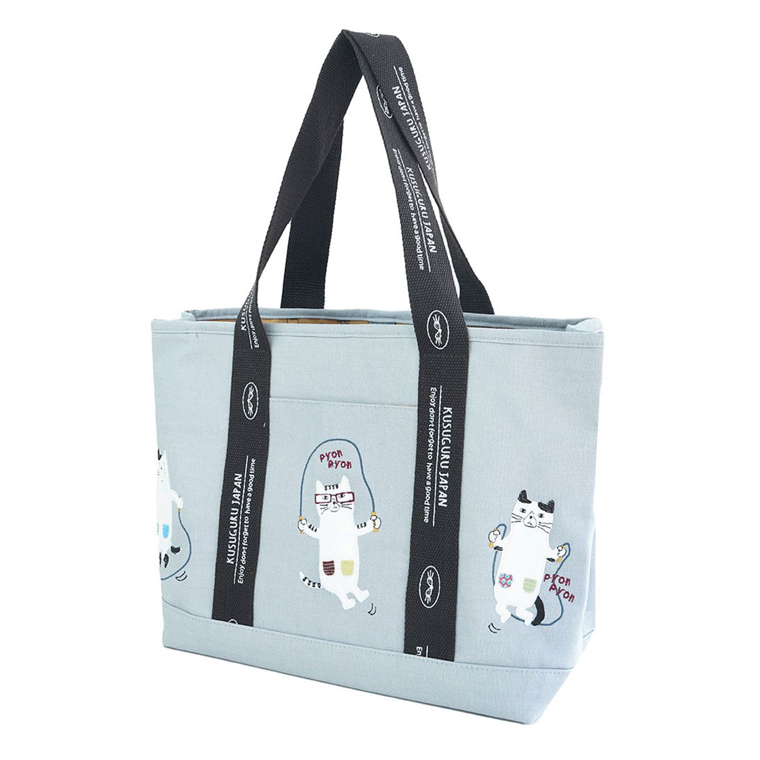 蓋付き仕切りトートM ネコまるけ - 画像3