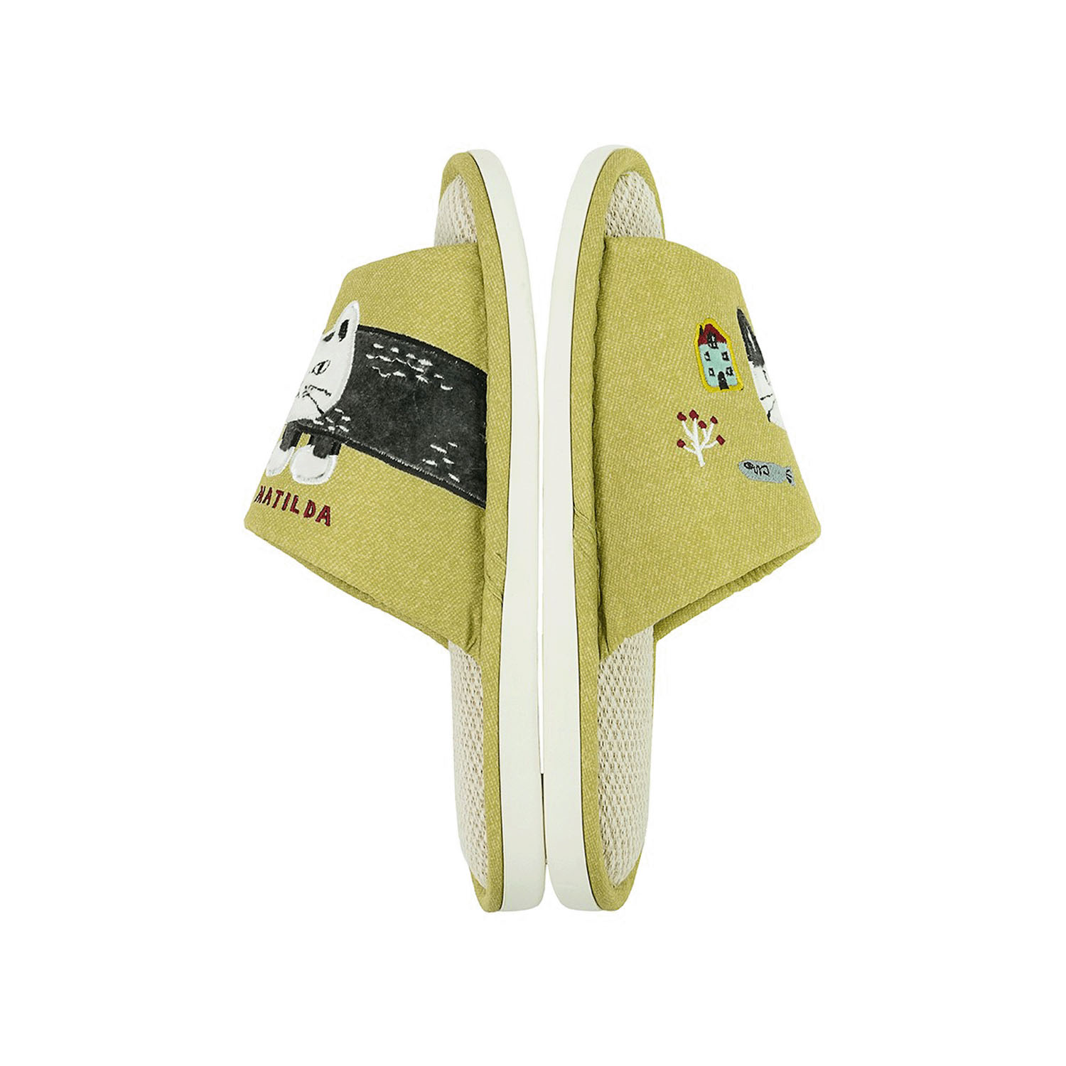 棉麻スリッパ マチルダさん - 画像3