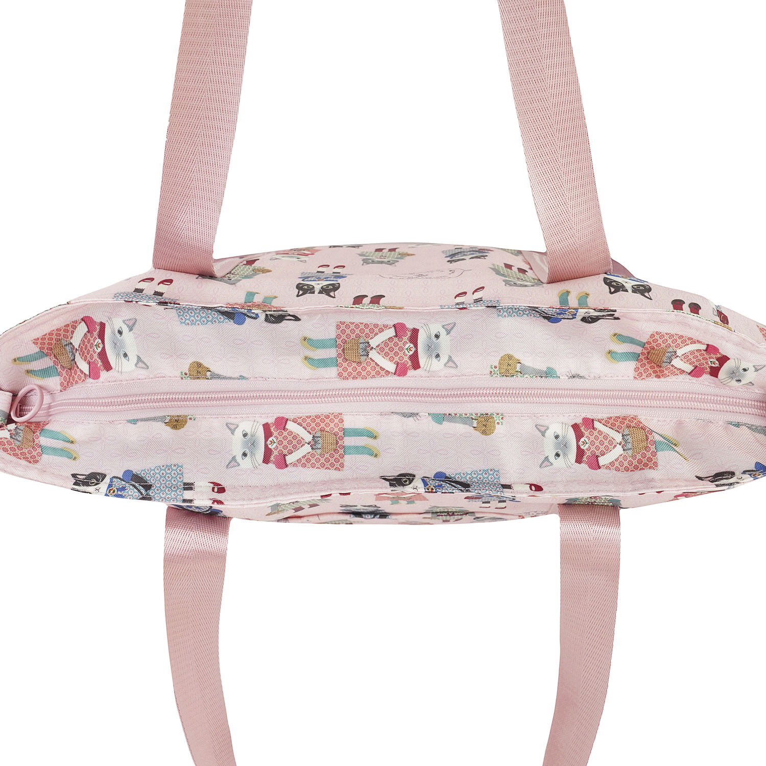 アルミ保冷保温 トートバッグ おめかしさん柄 - 画像4