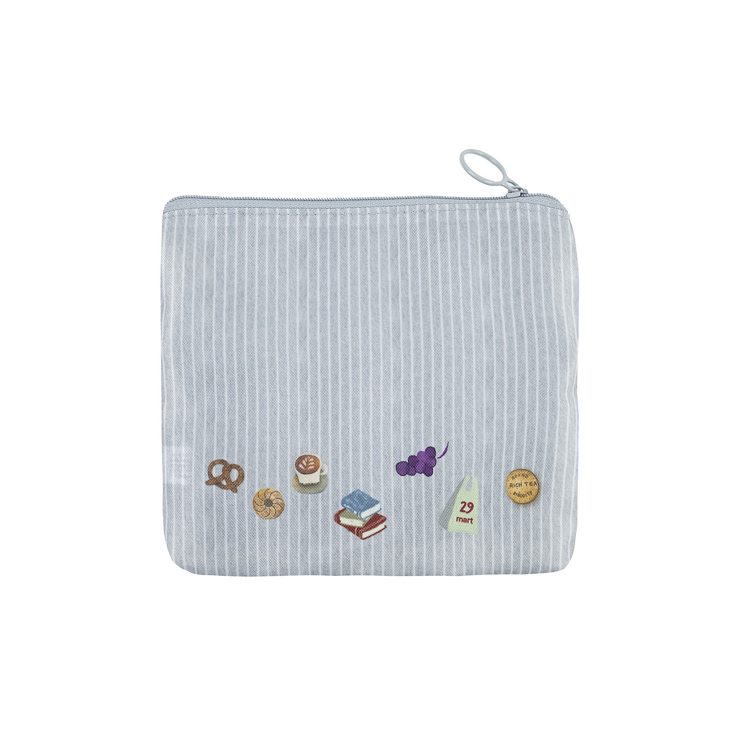 2段ポーチ ネコまるけ柄 - 画像3