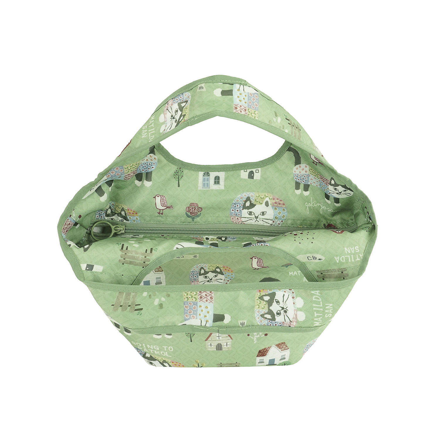 シルバー保冷保温 折り畳みエコバッグ（Sサイズ） マチルダさん柄 - 画像11