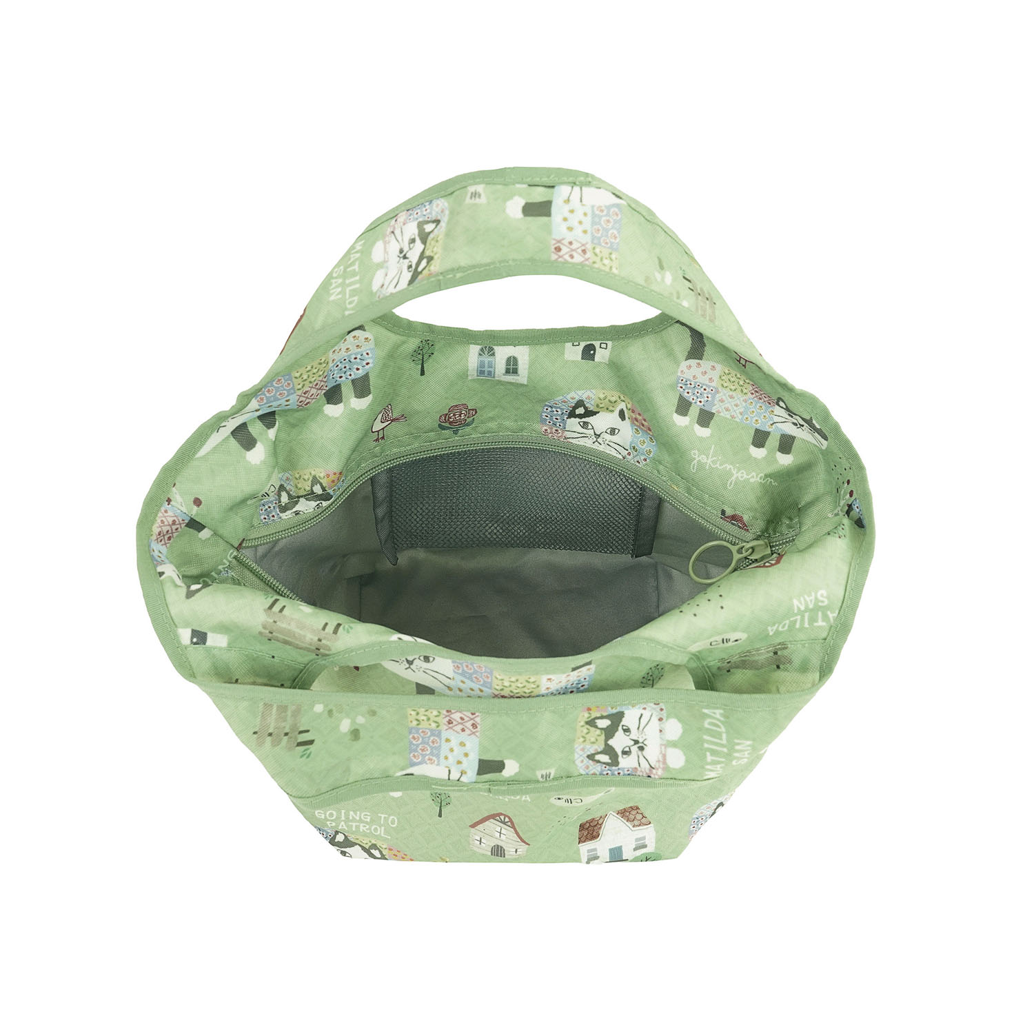 シルバー保冷保温 折り畳みエコバッグ（Sサイズ） マチルダさん柄 - 画像12