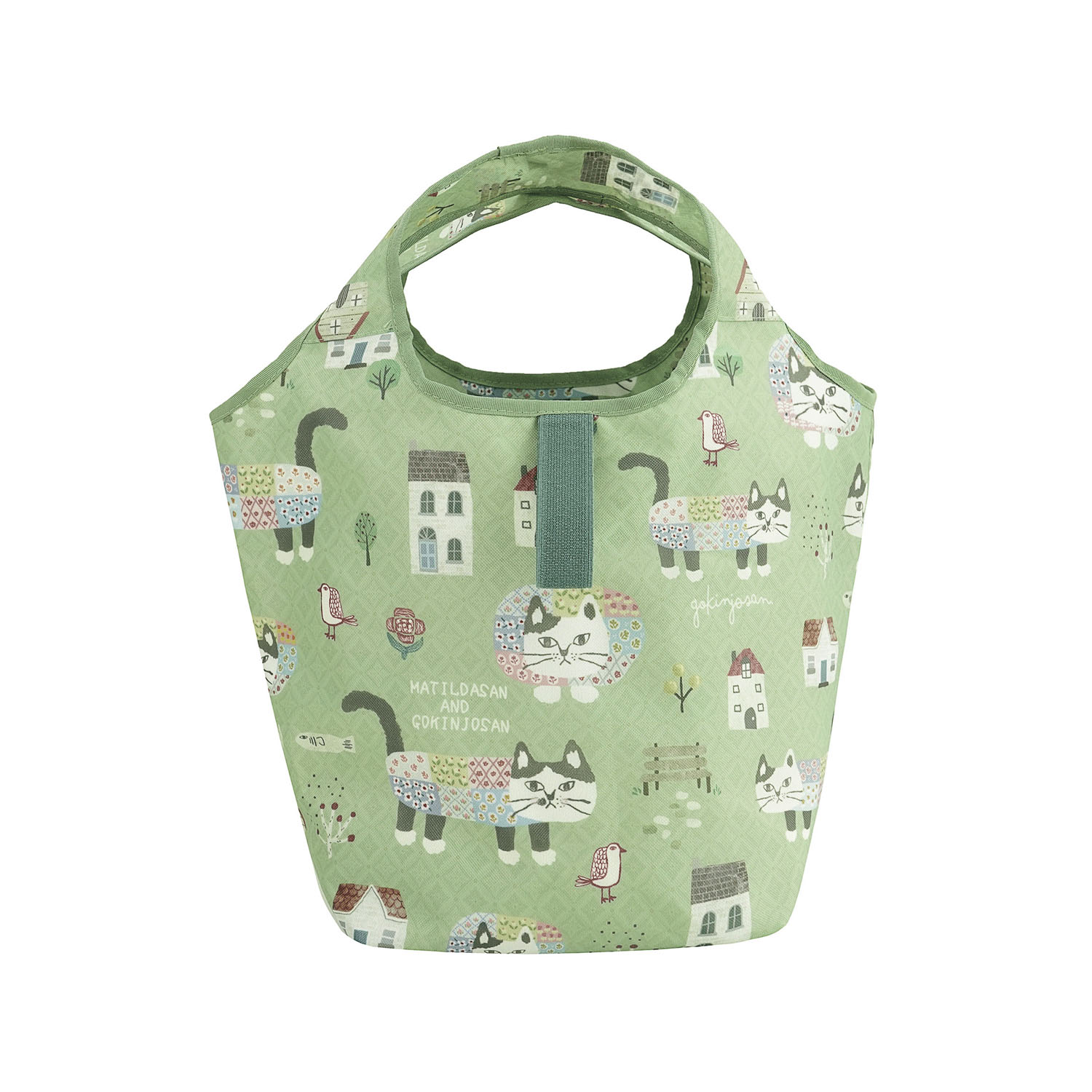 シルバー保冷保温 折り畳みエコバッグ（Sサイズ） マチルダさん柄 - 画像10