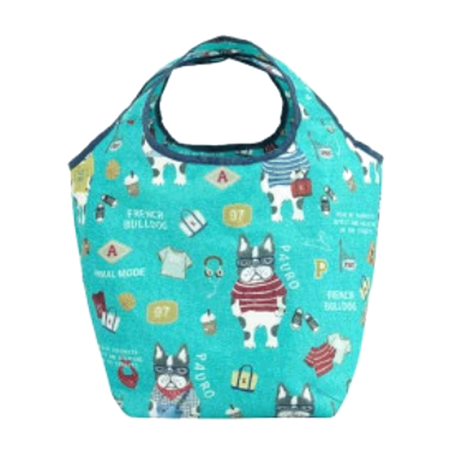 シルバー保冷保温 折り畳みエコバッグ（Sサイズ） パウロ柄 - 画像8