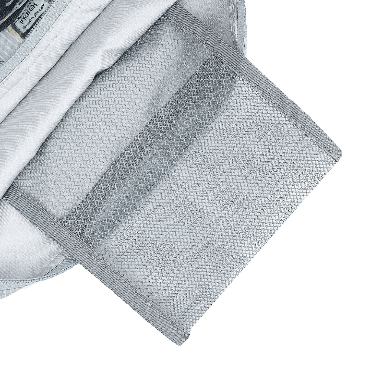 シルバー保冷保温 折り畳みエコバッグ（Lサイズ） ネコまるけ柄 - 画像7