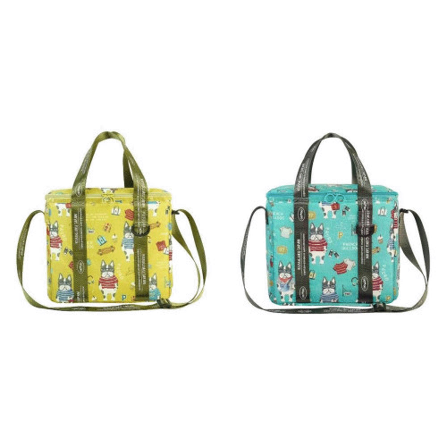 アルミ保冷保温 折り畳みクーラーバッグ パウロ柄 - 画像1