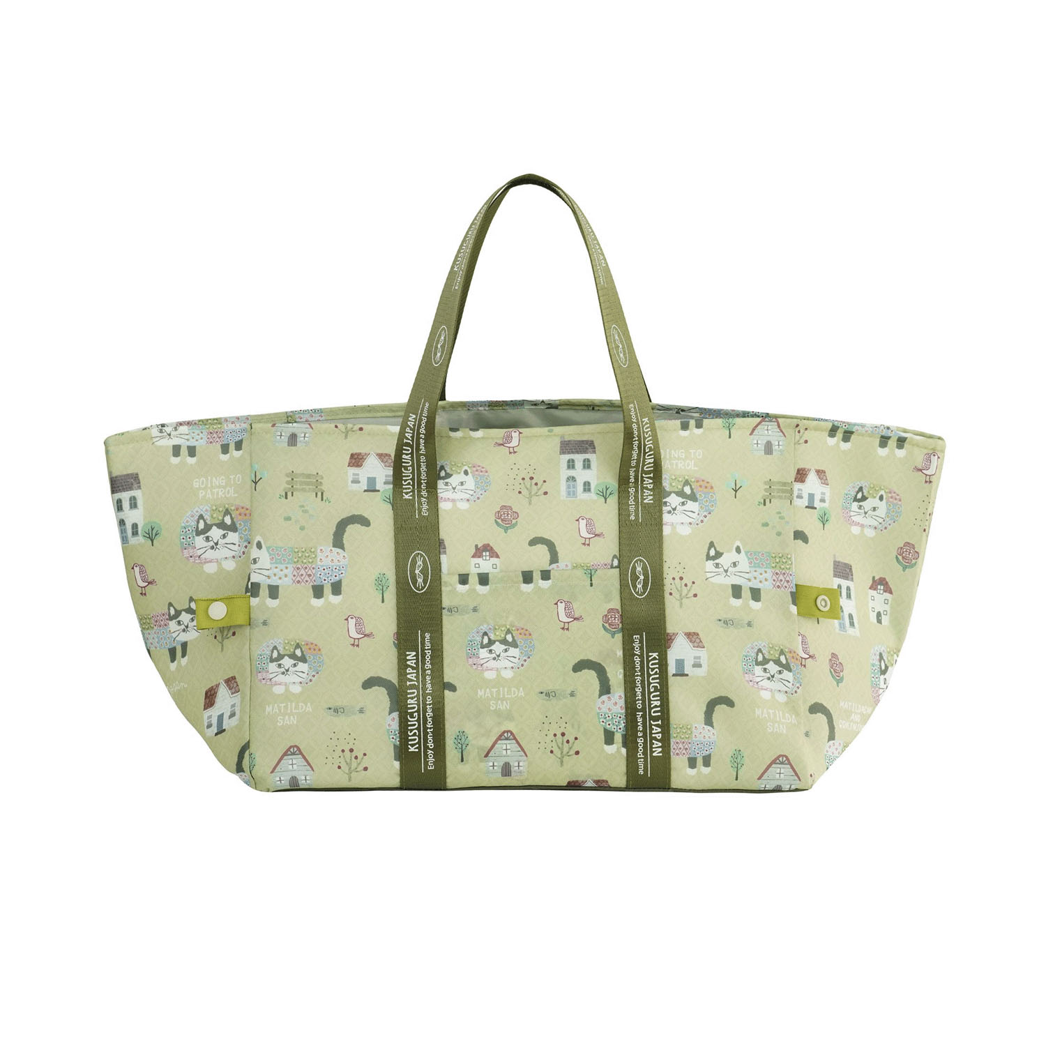 アルミ保冷保温 お買い物バッグ マチルダさん柄 - 画像2