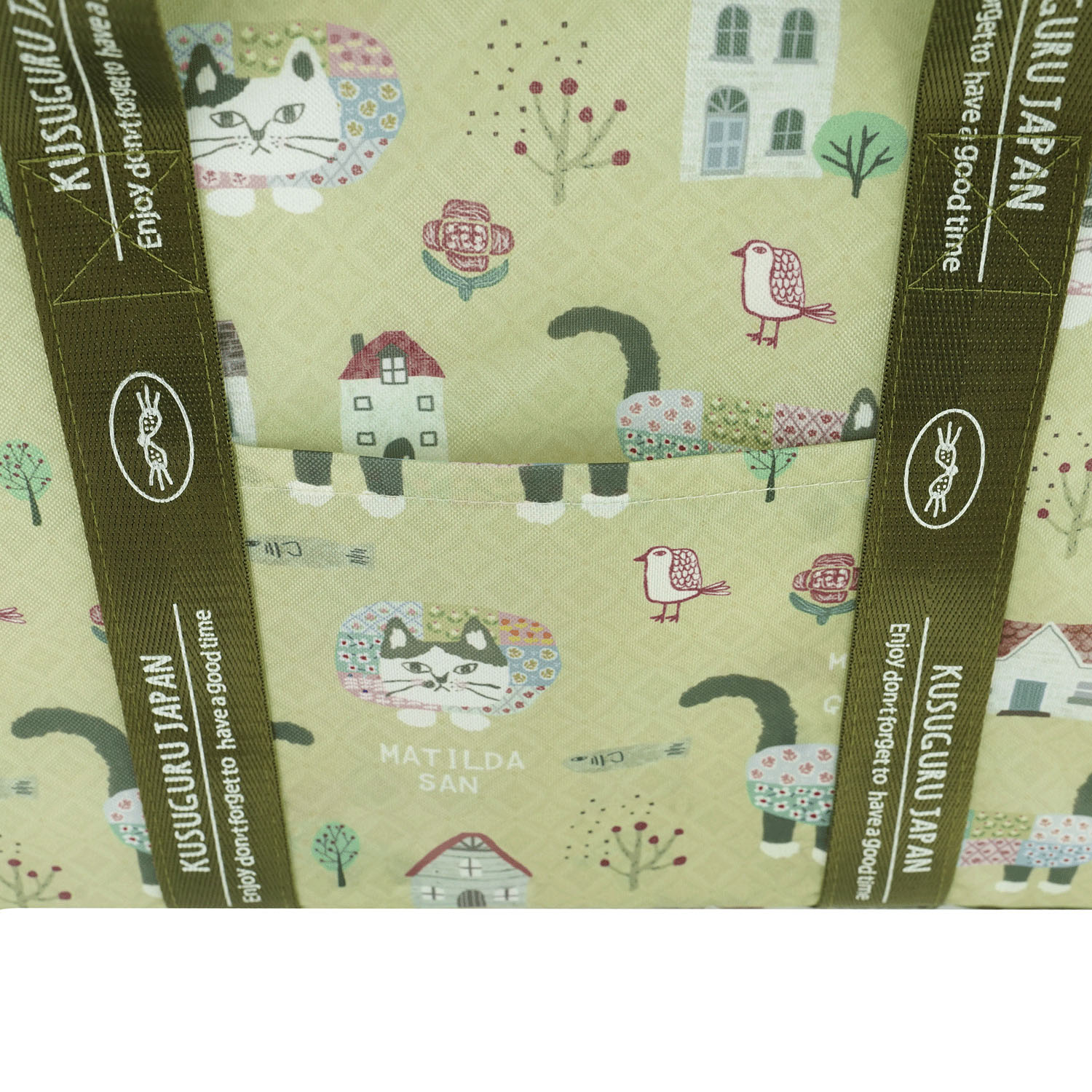 アルミ保冷保温 お買い物バッグ マチルダさん柄 - 画像4