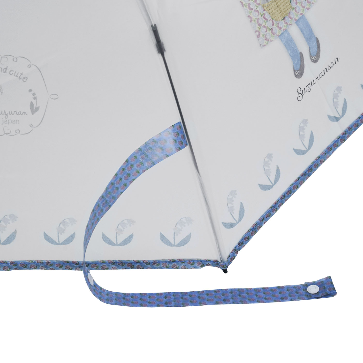 ビニール折りたたみ傘 パーラーすずらん堂柄 - 画像5