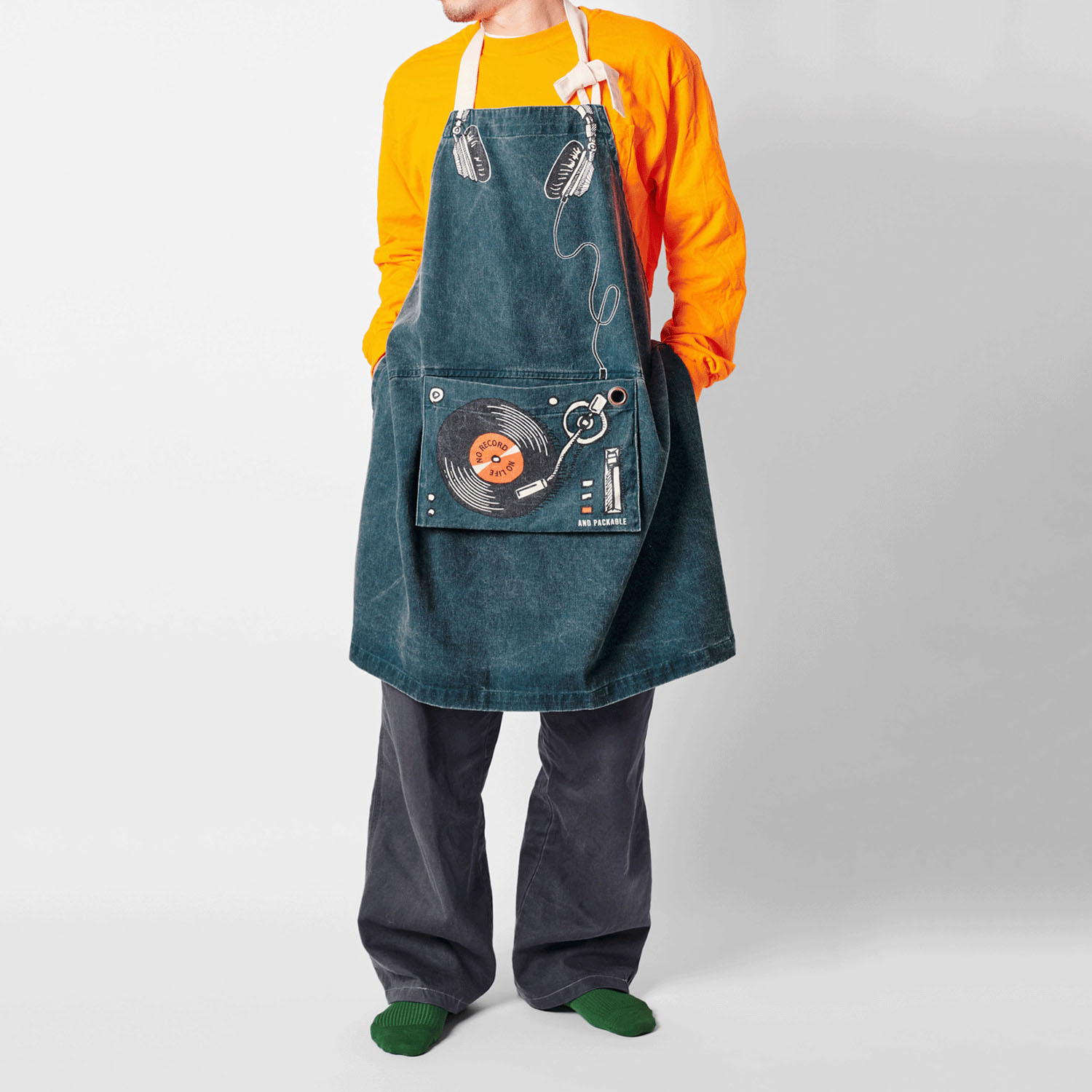 パッカブルエプロン  NO RECORD NO LIFE - 画像2