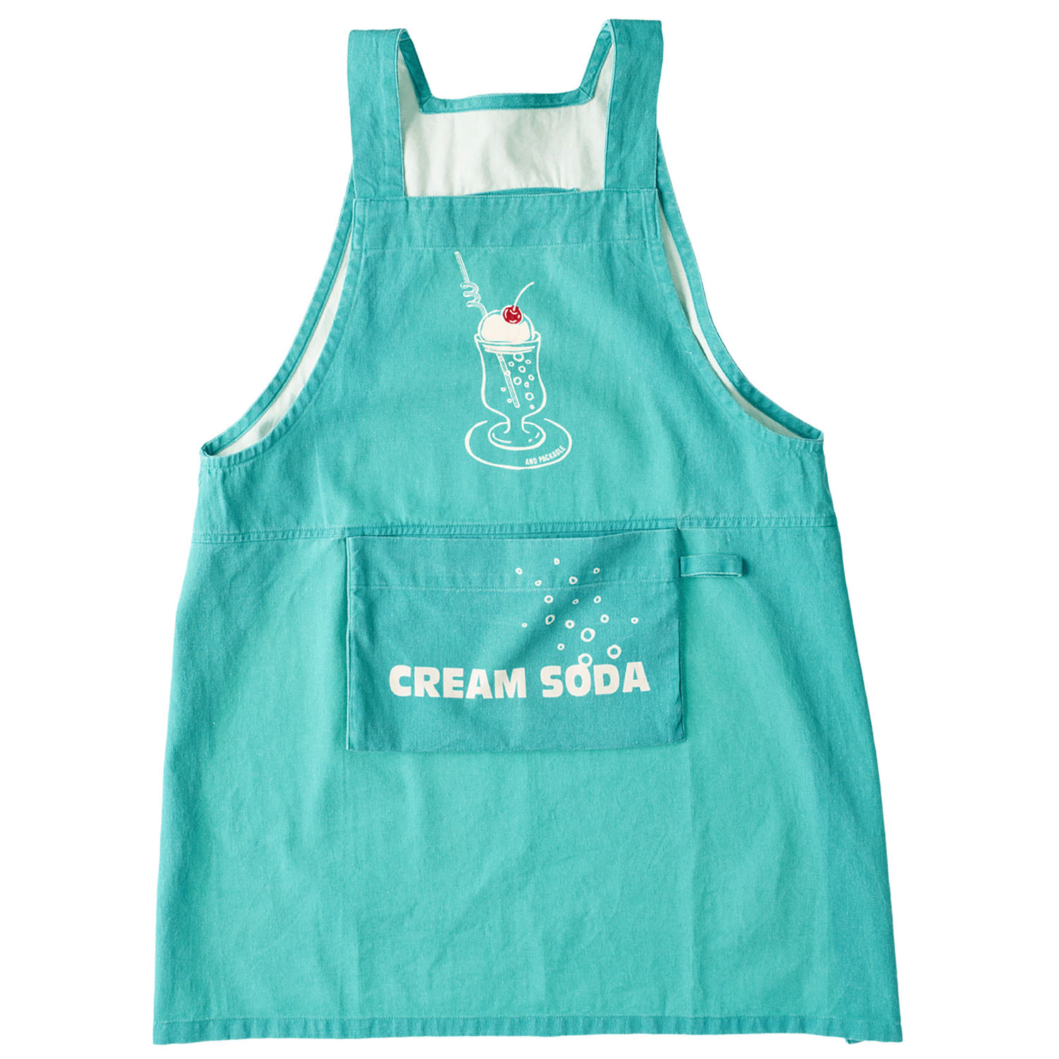キッズエプロン レガッタ クリームソーダ