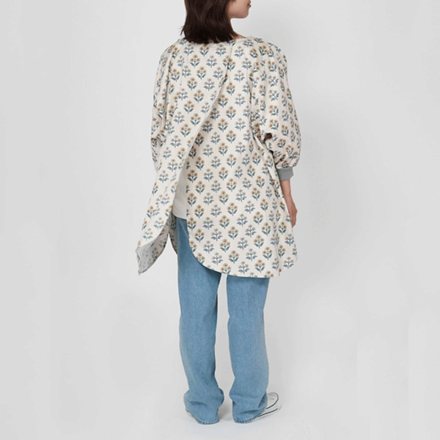 スコマール 花びらリブ袖かっぽうぎ - 画像2