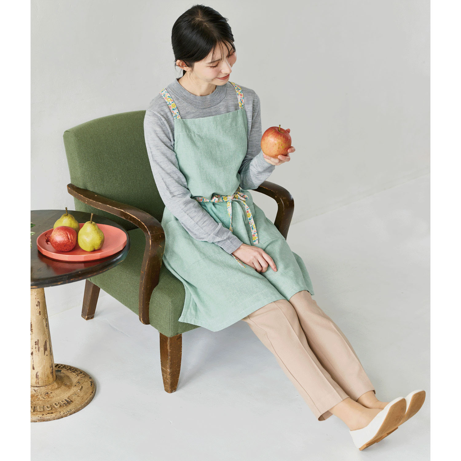 フラワーストリングエプロン - 画像5