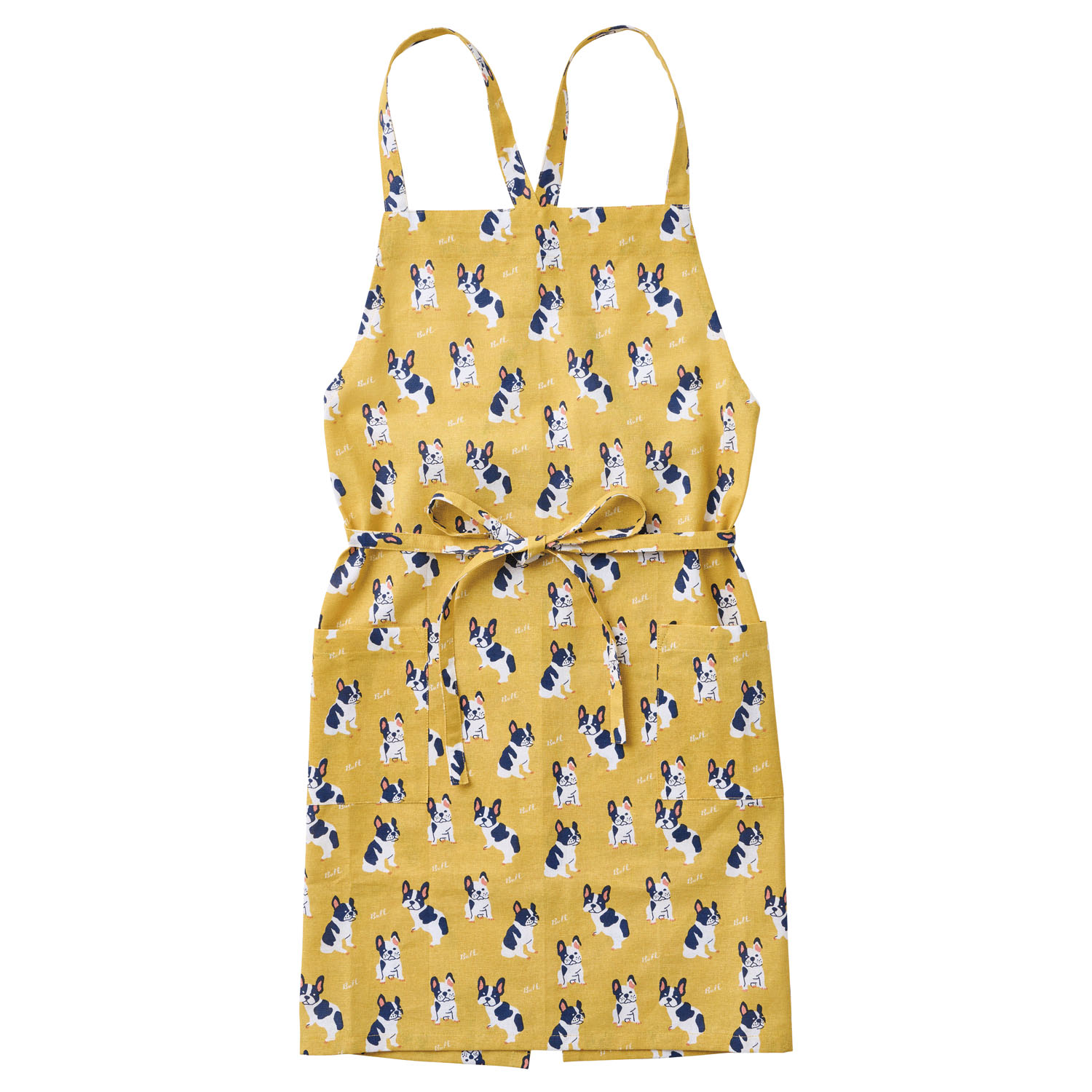 フレンチブルエプロン