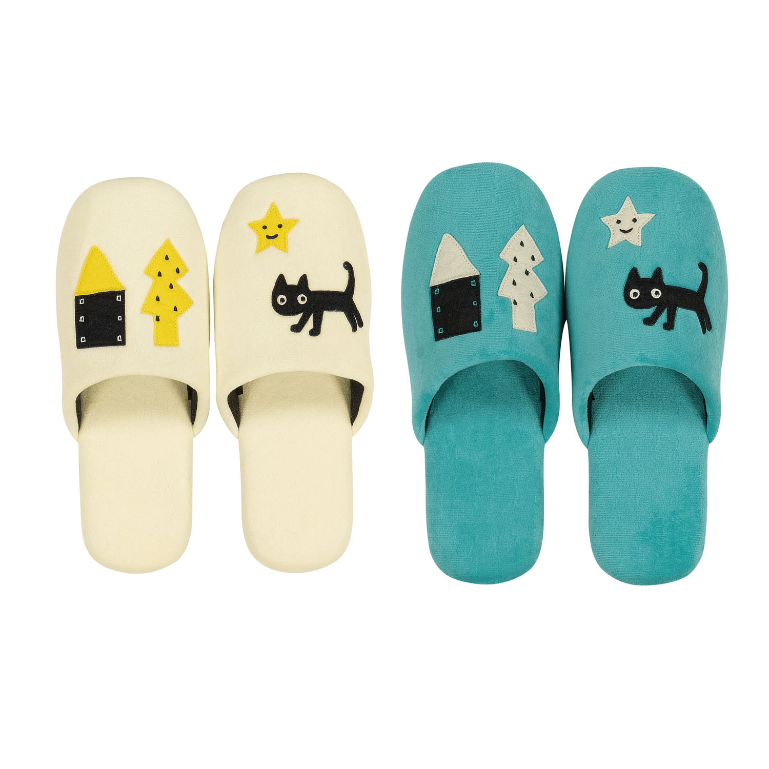 マタノアツコ 迷子のMEME BEBE スリッパ - 画像1