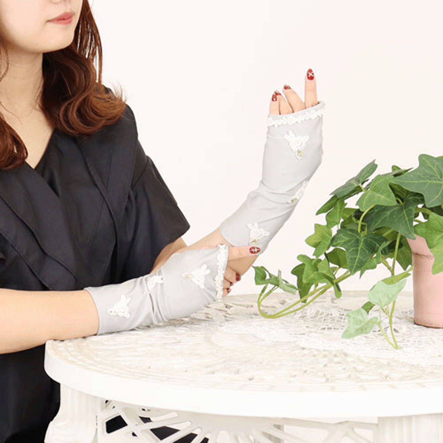 シャインローズUVショート手袋