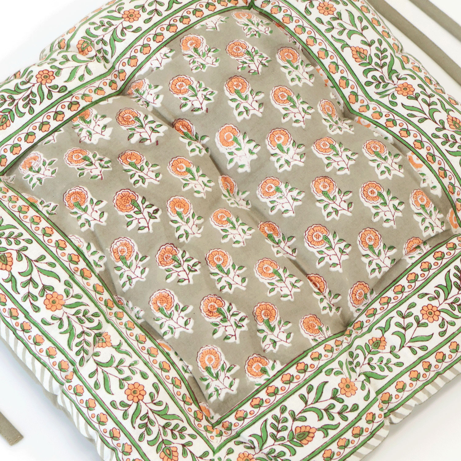 シートクッション  ボニータブロックプリント - 画像5