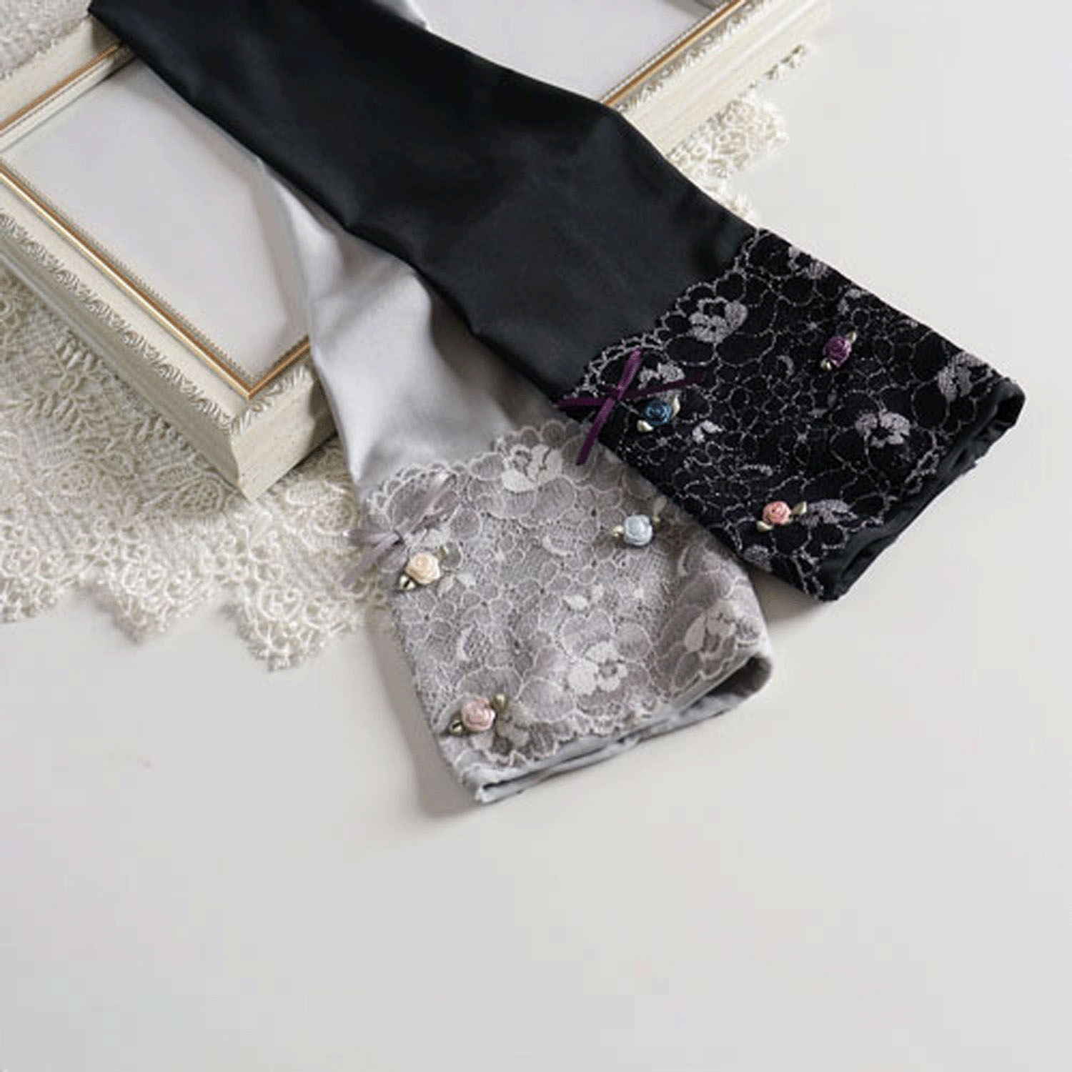 薔薇の園 UVロング手袋 - 画像2