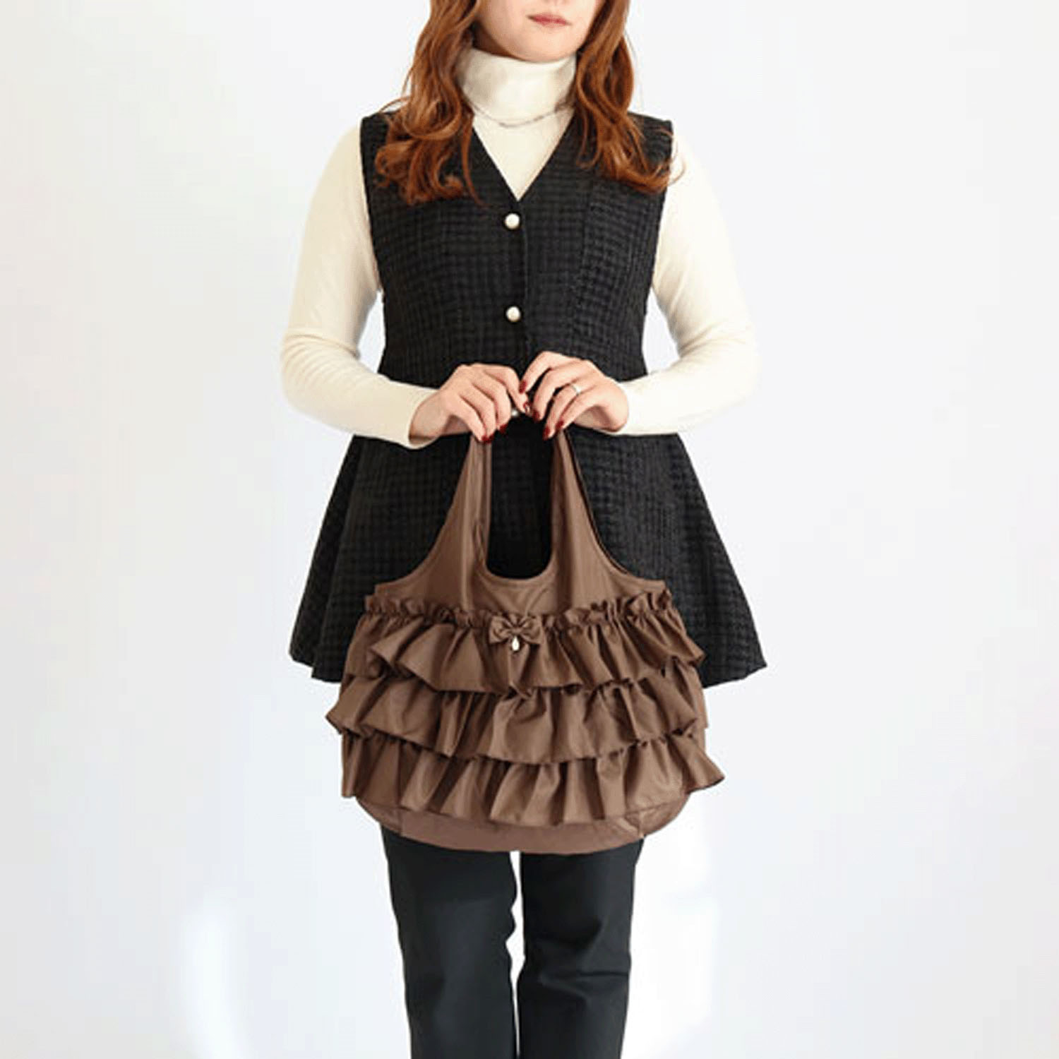 LA LUICE フリルエコバッグ 小【33・52番メーカー終了】 - 画像3