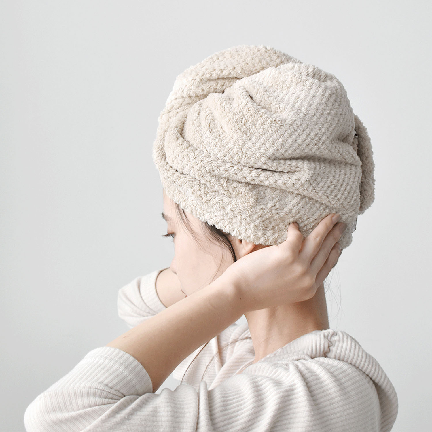 dimancheクイックドライヘアターバン - 画像1