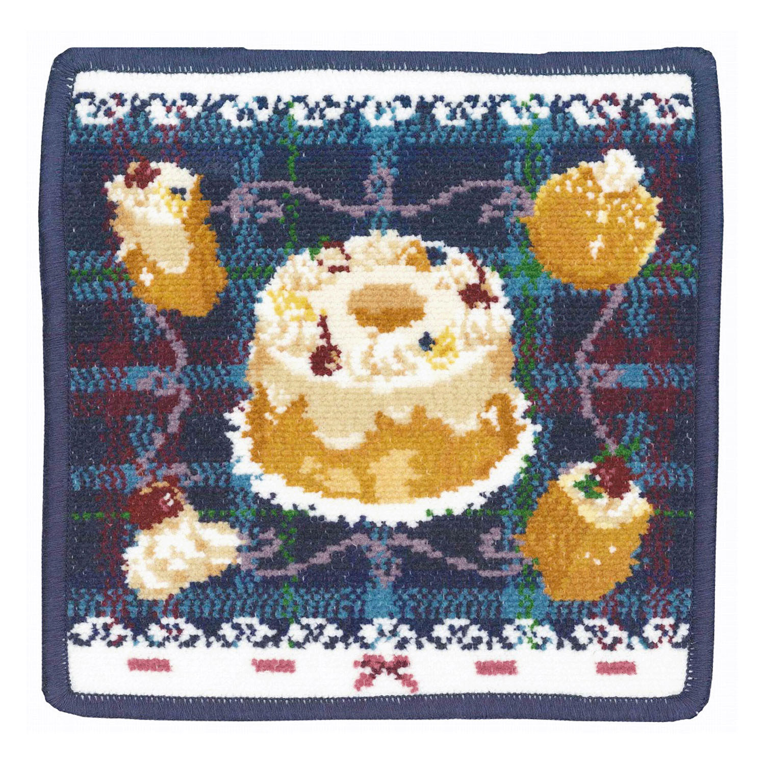 フルーツケーキ ハンカチ20×20 - 画像1