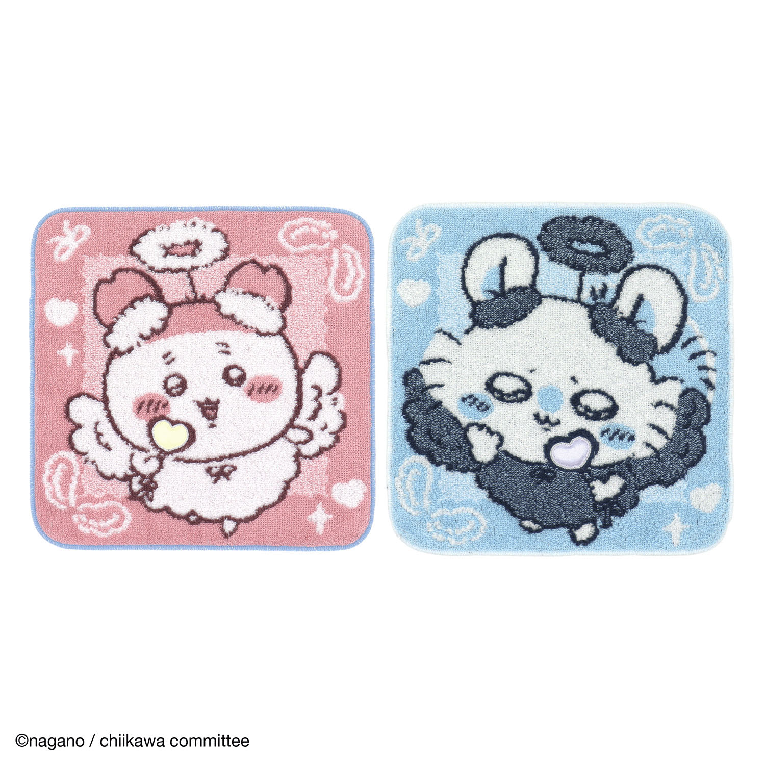 『ちいかわ』 エンジェル タオルハンカチ ブルー - 画像3