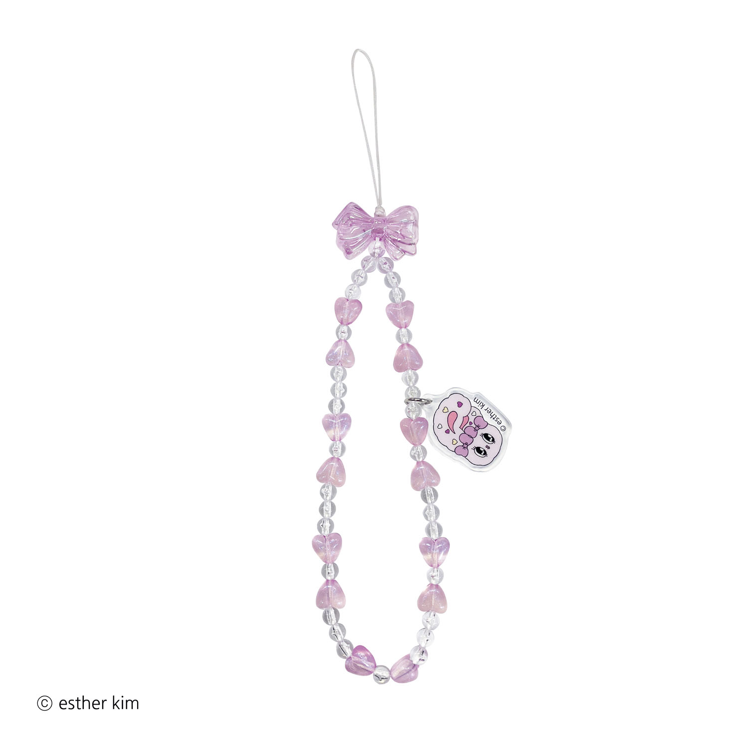 エスターバニー マルチビーズストラップ パープル - 画像1