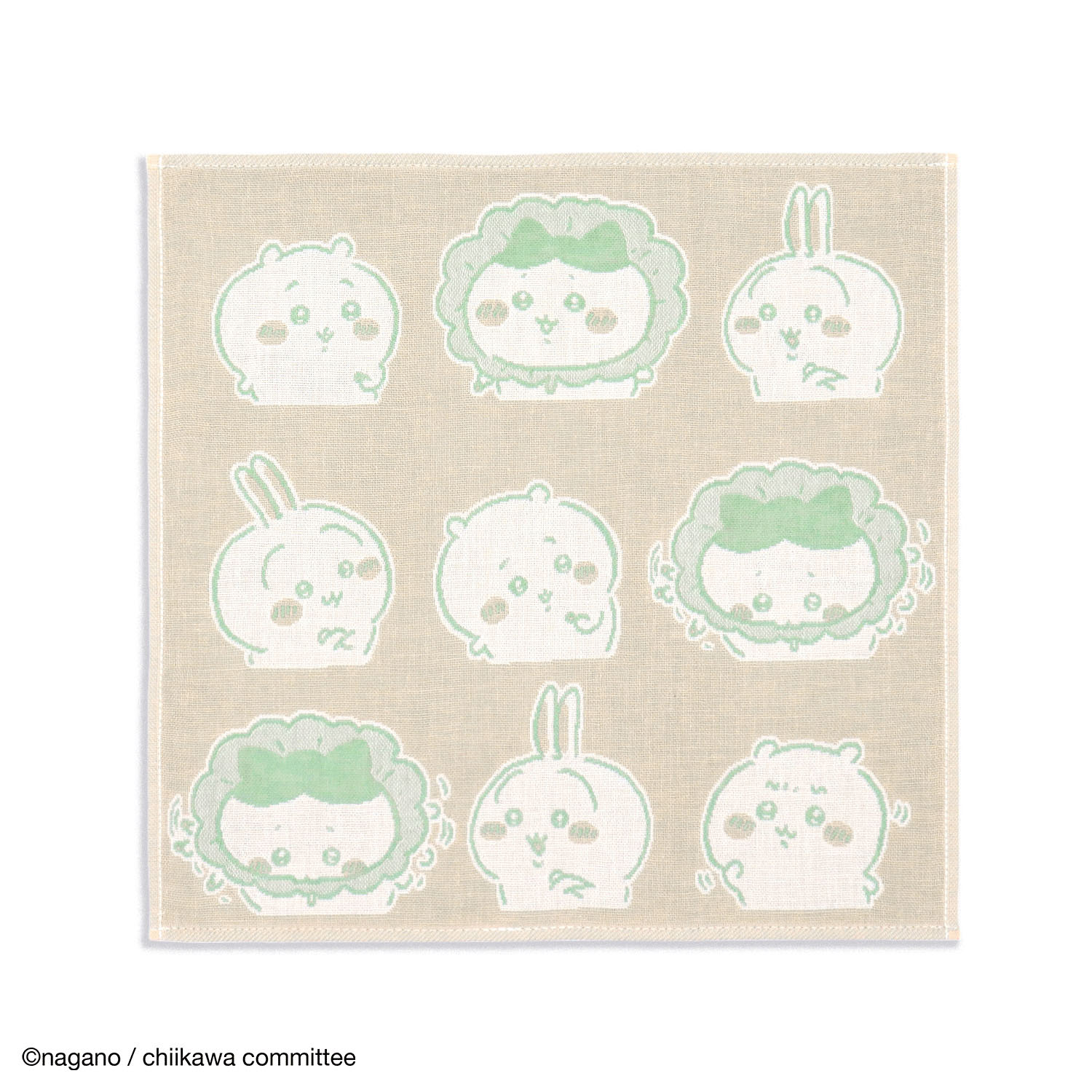 ちいかわ ウォッシュタオル 汁はねガード ピンク - 画像1