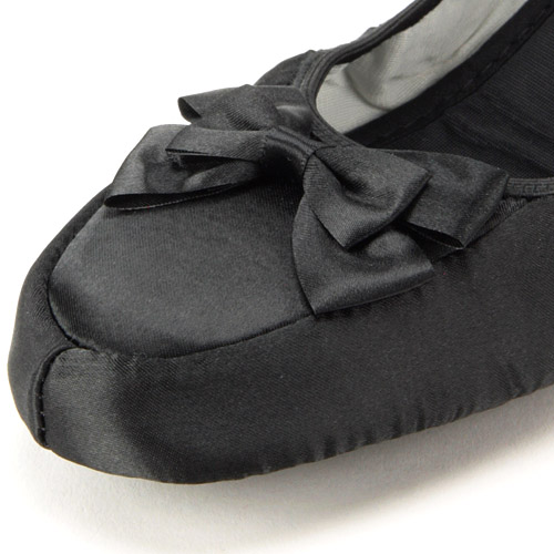 【12－00：メーカー終了】携帯スリッパ サテンリボン - 画像3