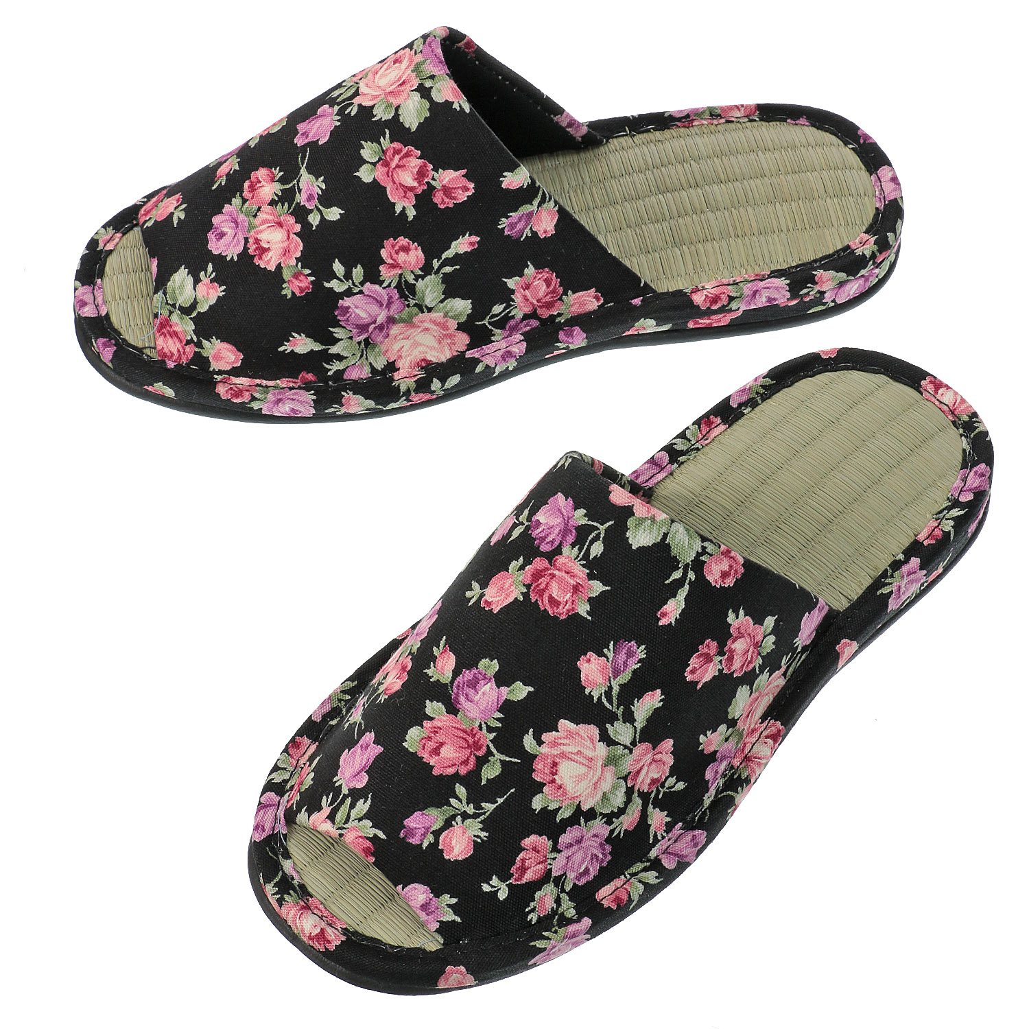 バラ柄畳中スリッパ - 画像3